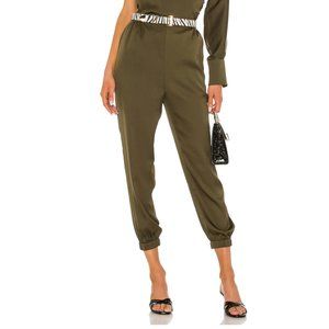 L'Academie Green Jogger Crop Pants The Reina XXS